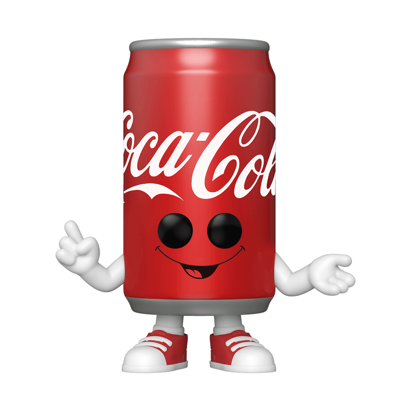 Pop! Coca-Cola Can, smiling, waving arms